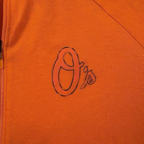 Baltimore Orioles MLB Under Armour Fanatics 1/4 Zip Womens XL Orange Long Sleeve - Picture 2 of 9